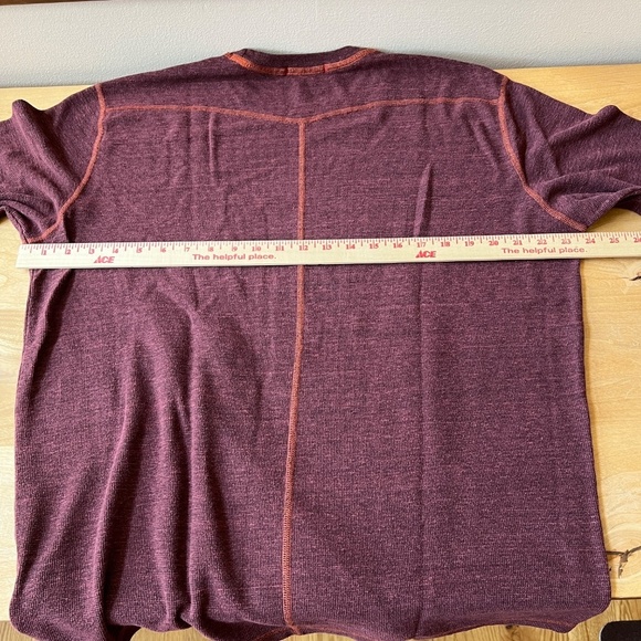 AGAVE WILLAS LONG SLEEVE CONTRAST STITCH TOP MENS LG CREWNECK PREPPY CASUAL - Picture 7 of 12